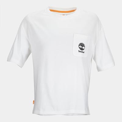 Timberland Logo-pocket Tişört Kadın Beyaz | TR-3019C
