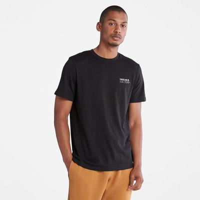 Timberland Luxe Konfor Essentials Tencel™ x Refibra™ Tişört Erkek Siyah | TR-3926Y
