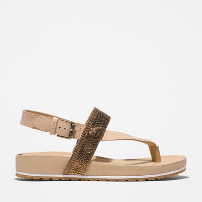 Timberland Malibu Beach Flip-Flop Sandalet Kadın Bej Rengi | TR-6178U