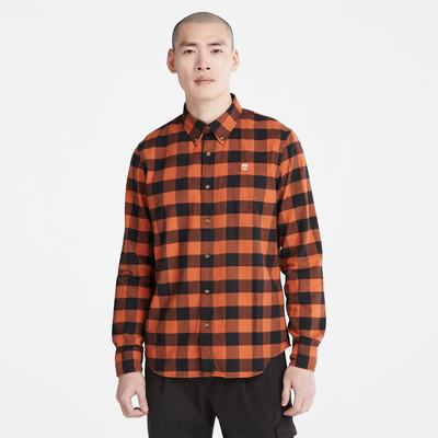Timberland Mascoma River Slim-Fit Check Gömlek Erkek Turuncu | TR-2538W