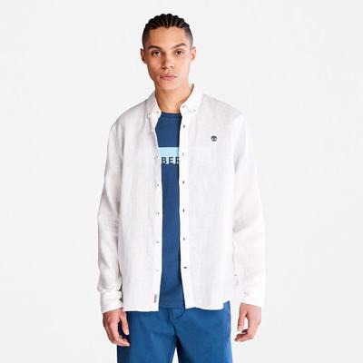 Timberland Mill River LS Linen Gömlek Erkek Beyaz | TR-4935H