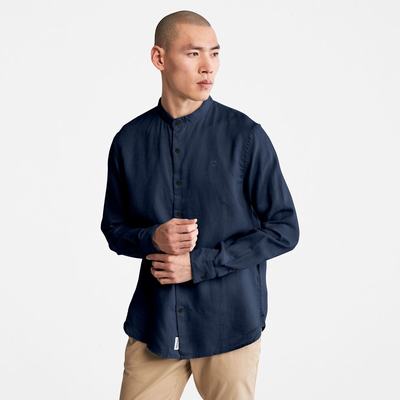 Timberland Mill River Linen Gömlek Erkek Lacivert | TR-9482E