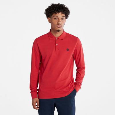 Timberland Millers River LS Polo Gömlek Erkek Kırmızı | TR-8213R