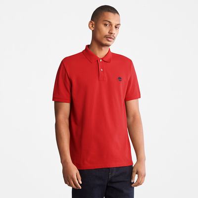 Timberland Millers River Pique Polo Gömlek Erkek Kırmızı | TR-3627F