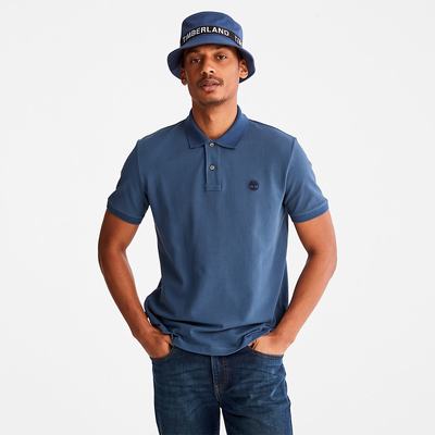 Timberland Millers River Pique Polo Gömlek Erkek Koyu Mavi | TR-3814L
