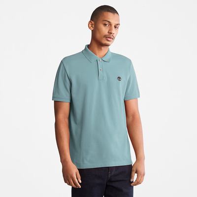 Timberland Millers River Pique Polo Gömlek Erkek Açık Yeşil | TR-4057G
