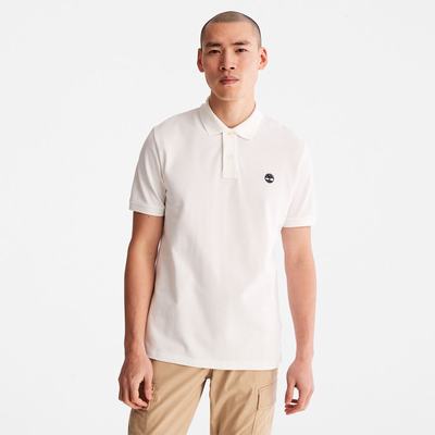 Timberland Millers River Pique Polo Gömlek Erkek Beyaz | TR-5420C