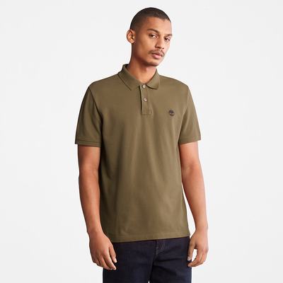 Timberland Millers River Pique Polo Gömlek Erkek Koyu Yeşil | TR-8910K