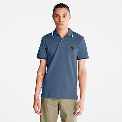Timberland Millers River Tipped Polo Gömlek Erkek Koyu Mavi | TR-5620P