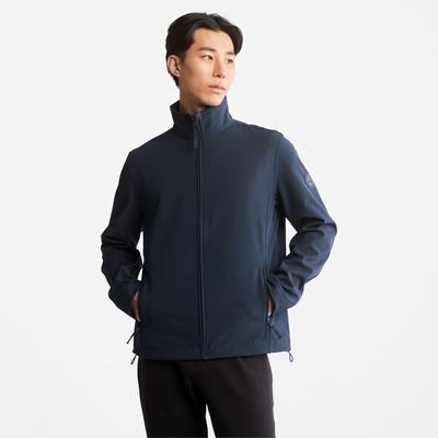 Timberland Mount Waumbeck Fleece-Astar Softshell Polar Ceketler Erkek Koyu Mavi | TR-9486H