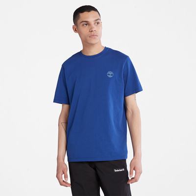 Timberland Multi-logo Tişört Erkek Koyu Mavi | TR-9756Y