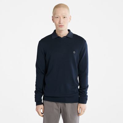 Timberland Nissitissit River Merino Yün Kazak Erkek Lacivert | TR-3657W