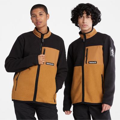 Timberland Outdoor Archive High-Pile Polar Ceketler Erkek Kahverengi Siyah | TR-2719X