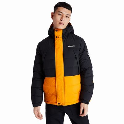 Timberland Outdoor Archive Puffer Ceket Erkek Siyah Turuncu | TR-2176X
