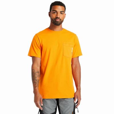 Timberland PRO® Base Plate Blended Kısa-Sleeve Tişört Erkek Turuncu | TR-4598T