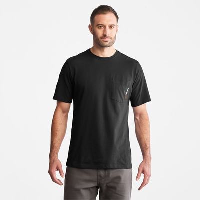 Timberland PRO® Base Plate Blended Kısa-Sleeve Tişört Erkek Siyah | TR-5419F