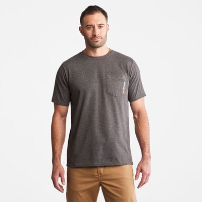 Timberland PRO® Base Plate Blended Kısa-Sleeve Tişört Erkek Koyu Gri | TR-7293A