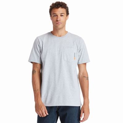 Timberland PRO® Base Plate Blended Kısa-Sleeve Tişört Erkek Gri | TR-9436S
