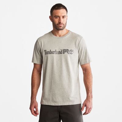 Timberland PRO® Base Plate Kısa-Sleeve Logo Tişört Erkek Açık Gri | TR-2074N
