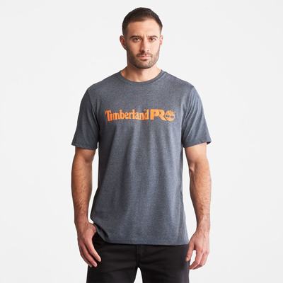 Timberland PRO® Base Plate Kısa-Sleeve Logo Tişört Erkek Lacivert | TR-2381B