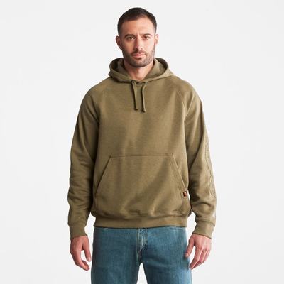 Timberland PRO® Hood Honcho Sport Embossed Logo Pullover Kapüşonlu Sweatshirt Erkek Zeytin Yeşili | TR-7405V