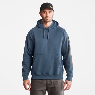 Timberland PRO® Hood Honcho Sport Kapüşonlu Sweatshirt Erkek Indigo | TR-7618Q