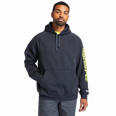 Timberland PRO® Hood Honcho Sport Kapüşonlu Sweatshirt Erkek Lacivert Sarı | TR-9347M