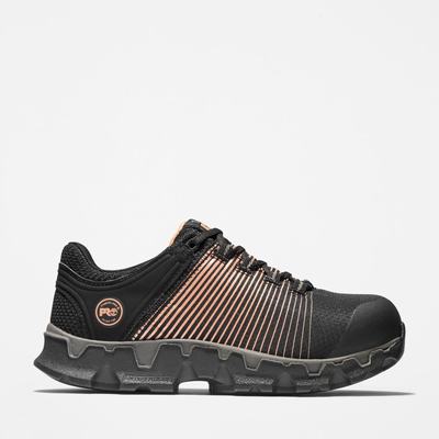 Timberland PRO® Powertrain Sport Alloy Burunlu İş Sneaker İş Ayakkabısı Kadın Siyah Pembe Altın | TR-6907N