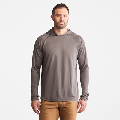 Timberland PRO® Wicking Good Kapüşonlu Sweatshirt Erkek Pewter | TR-6395X
