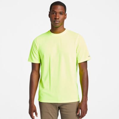 Timberland PRO® Wicking Good Kısa-Sleeve Tişört Erkek Sarı | TR-5607Y