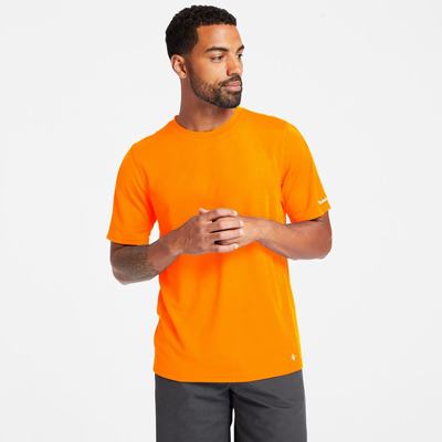 Timberland PRO® Wicking Good Kısa-Sleeve Tişört Erkek Turuncu | TR-6471T