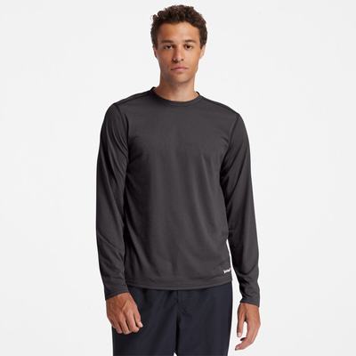Timberland PRO® Wicking Good Sport Long-Sleeve Tişört Erkek Koyu Gri | TR-7140D
