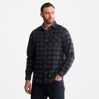 Timberland PRO® Woodfort Midweight Flannel İş Gömlek Erkek Lacivert | TR-9216Q