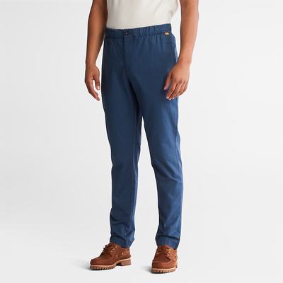 Timberland Pamuklu and Linen-Blend Jogger Pantolon Erkek Koyu Mavi | TR-1042K