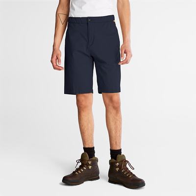Timberland Pamuklu and Linen-Blend Şort Erkek Lacivert | TR-0256J