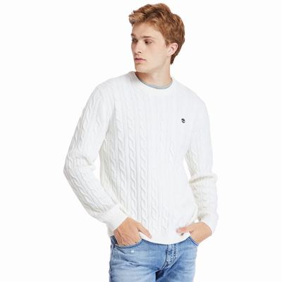 Timberland Phillips Brook Cable-knit Kazak Erkek Bej Rengi | TR-4368R