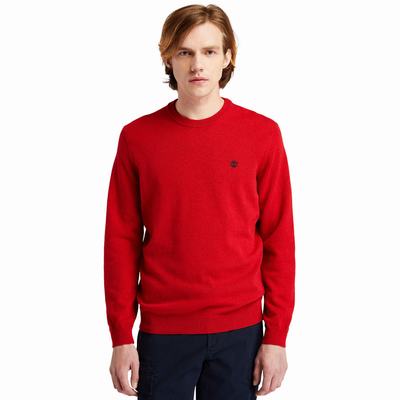Timberland Phillips Brook Crewneck Süveter Erkek Kırmızı | TR-0194D