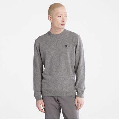 Timberland Phillips Brook Yün-Blend Crewneck Kazak Erkek Gri | TR-1240G