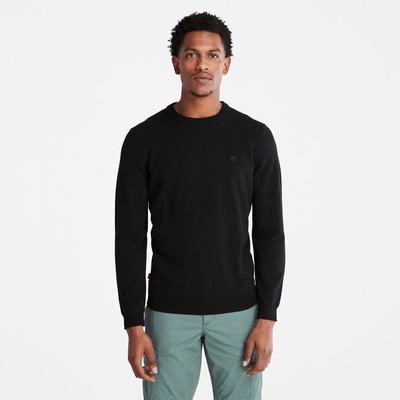 Timberland Phillips Brook Yün-Blend Crewneck Kazak Erkek Siyah | TR-1430H
