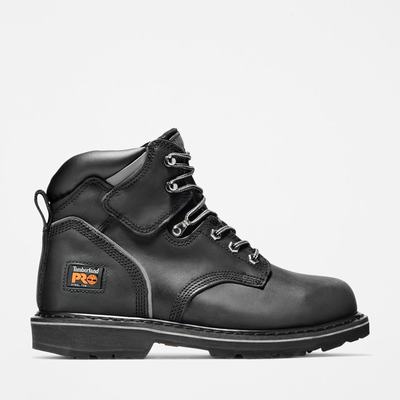 Timberland Pit Boss 6" Steel Burunlu Iş Botu Erkek Siyah | TR-6293R