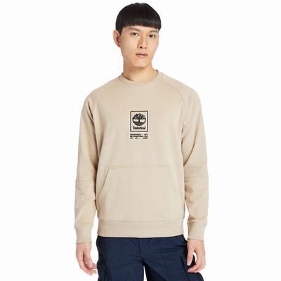 Timberland Pouch-Pocket Tişörtü Erkek Bej Rengi | TR-1398M