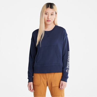Timberland Pouch-Pocket Tişörtü Kadın Lacivert | TR-2158X
