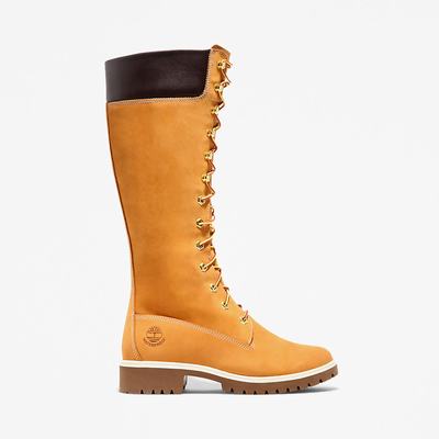 Timberland Premium14 Inch Çizme Kadın Sarı | TR-8601Z