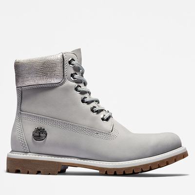 Timberland Premium 6 Inch Bot Kadın Açık Gri | TR-4753Z