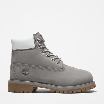 Timberland Premium 6 Inch Bot Çocuk Gri | TR-7932Z