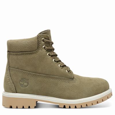 Timberland Premium 6 Inch Bot Çocuk Yeşil | TR-6859A