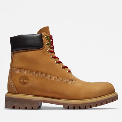 Timberland Premium 6 Inch Lux Leather Bot Erkek Sarı | TR-3297F