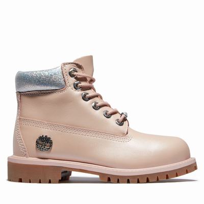 Timberland Premium 6-Inch Waterproof Bot Çocuk Açık Pembe | TR-1097S
