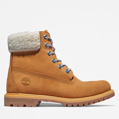 Timberland Premium 6-Inch Waterproof Bot Kadın Kahverengi Mavi | TR-4265P
