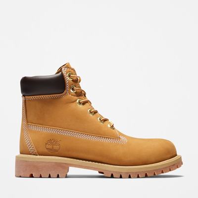 Timberland Premium 6-Inch Waterproof Bot Çocuk Kahverengi Sarı | TR-4893A